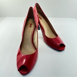 BP patten leather red heels size 7M